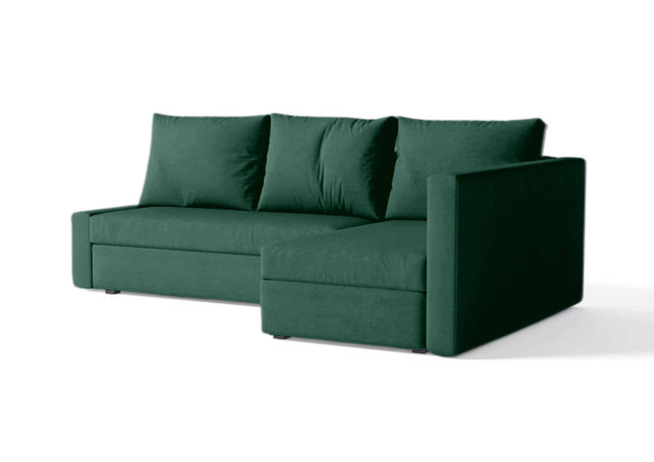 Zielony narożnik rozkładany